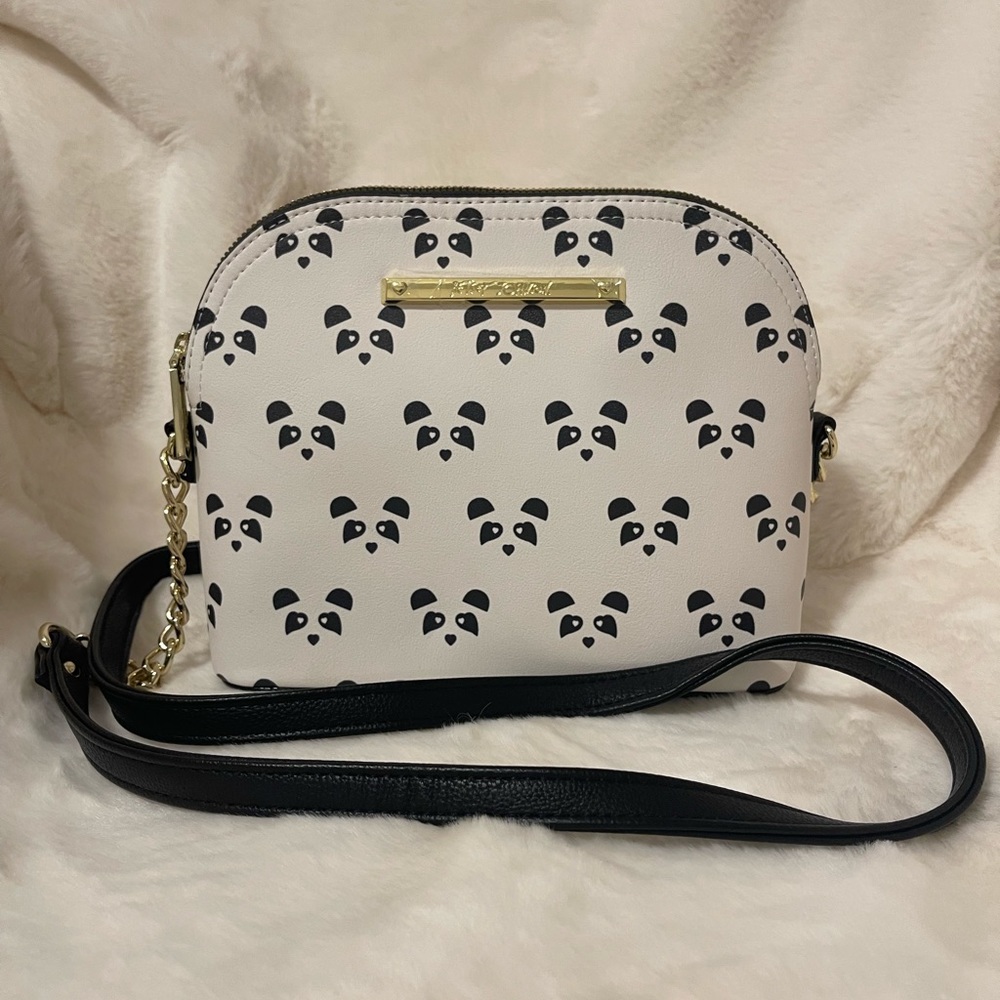 Betsy Johnson panda crossbody bag
